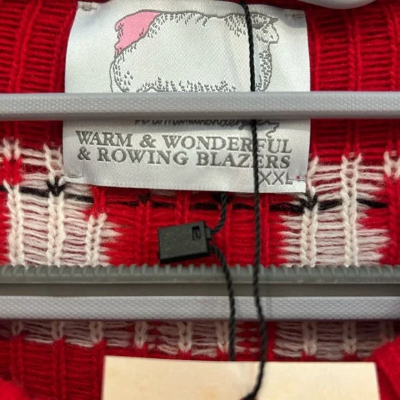 Rowing Blazers Red and White Sheep Sweater - Picture 5 of 7